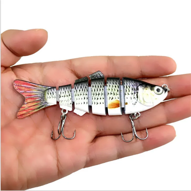 

1Pcs 10CM 18g Fishing Lure Multi Jointed Sections Hard Bait Artificial Crankbaits Wobbler Sinking Lifelike Swimbait For Bass