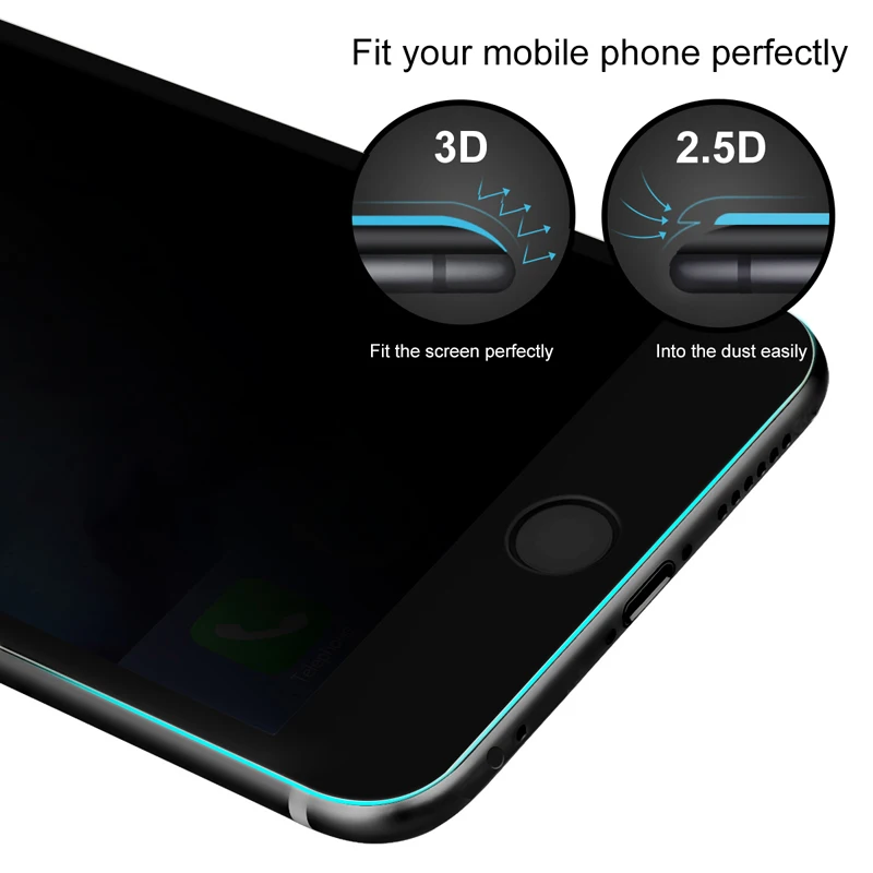 Защитное стекло закаленное 0 3 мм для iPhone 12 X XS XR 11 Pro 8 7 6S Plus|Защитные стёкла и