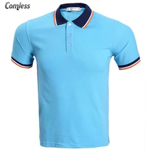 Новинка года, Классические Летние Стильные поло для мужчины с коротким рукавом, повседневная мужская однотонная брендовая рубашка-поло с логотипом, хлопок, высокое качество, большие размеры, S-3XL