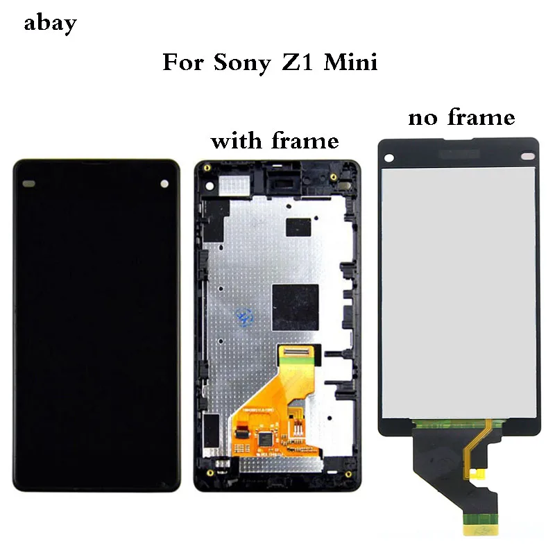 

4.3 inch LCD for SONY Xperia Z1 Compact Display Touch Screen with Frame For SONY Xperia Z1 Compact LCD Display Mini D5503 M51W