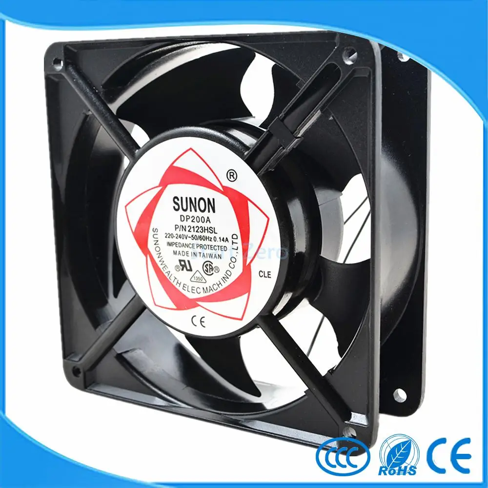 Осевой вентилятор SUNON 12025 HSL 120 В переменного тока охлаждения 120*25 мм втулка с