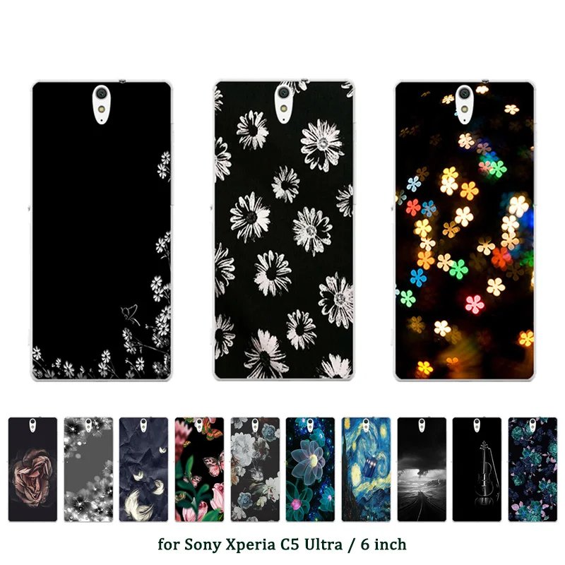 

For Sony Xperia C5 Phone Case Multicolor Printed Soft Silicone Back Cover Case for Xperia C5 Ultra / Dual E5533 Phone Skin Capa