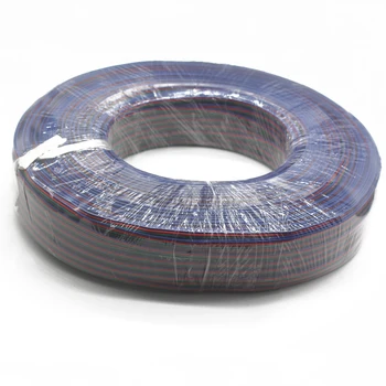 

1m 2m 5m 10M 20m 50m 4 Pin Extension RGB+Black Wire Connector Cable For DC12V Strip light