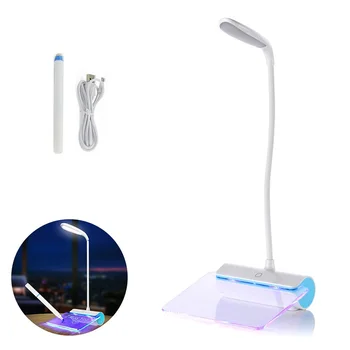

Creative Novelty Lights Fluorescent Message Board Table Lamp LED Eye Care USB Rechargeable Lamp Table Desk Lamp Touch Switch
