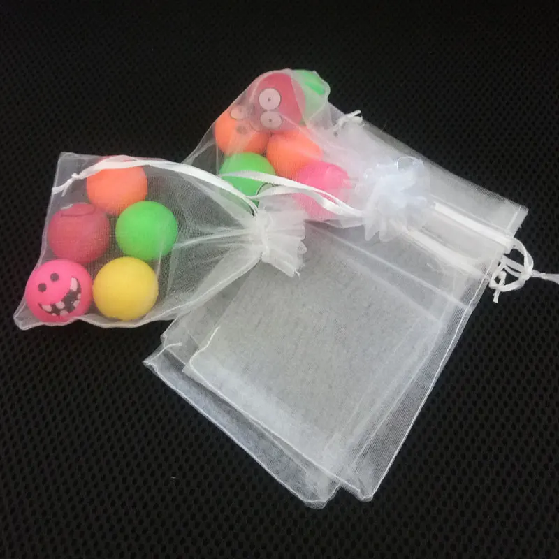 200 шт. подарочные пакеты из органзы для украшений 7 Х9 см|bags for jewelry|white organza gift bagsfor
