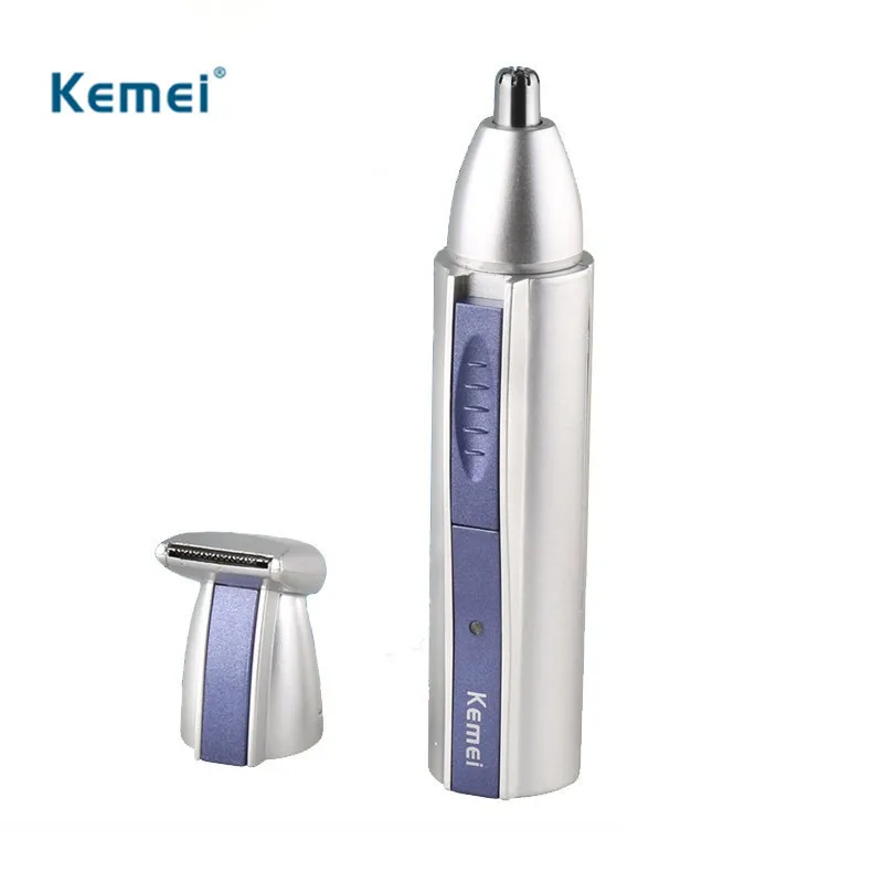 KEMEI 2 In 1 Rechargeable Electric Nose Hair Trimmer Portable Mini Nose