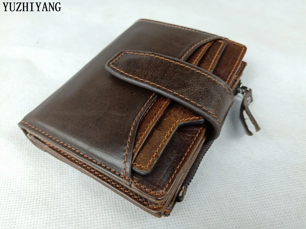 

high quality leather man purse wallet rfid small man wallet leather with coin pocket man genuien leather wallet cards holder