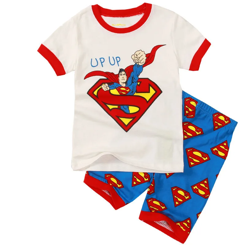 Детская одежда «мстители» коллекция года, летняя одежда «супергерой», «Железный человек», «Капитан Америка», «Человек-паук» Футболки для мальчиков и девочек+ штаны, пижамный комплект - Цвет: 34