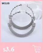 MGUB New design Lightweight stainless steel jewelry gold colors oval Hoop earrings for women LH664