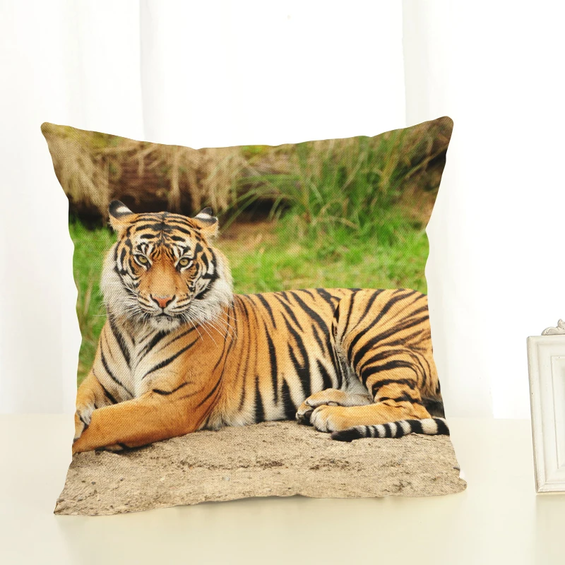 Тигровый леопардовый чехол для подушки домашний декоративный Чехол для диванной подушки дивана подушка для автомобильного кресла домашний декор наволочка almofadas