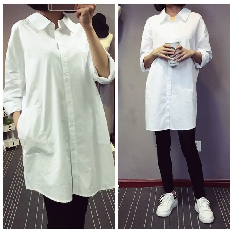 big white shirt dress