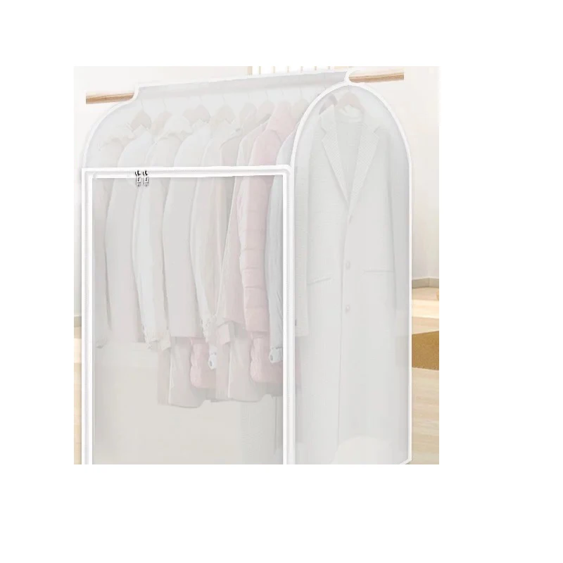 Новая одежда подвесной чехол для защиты от пыли твердый пылезащитный чехол для одежды Оксфорд ткань пальто пылезащитный чехол - Цвет: white