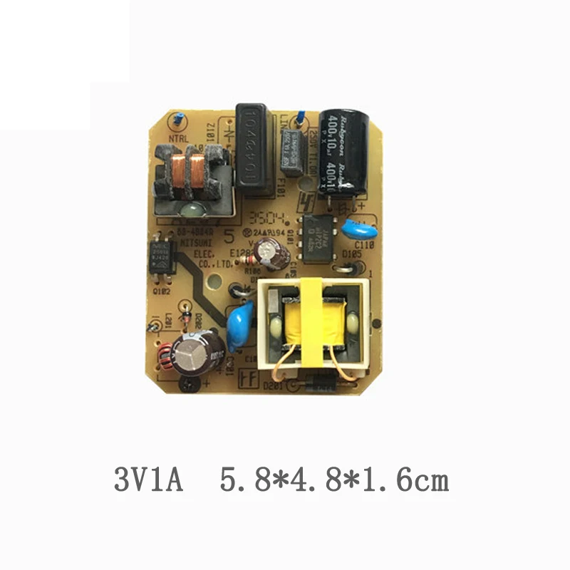 AC-DC 3V 1A переключение Мощность несмонтированная плата зарядного устройства с 5,8*4,8*1,6 см Питание модуль 1000MA 100-240V 50/60HZ импульсивный источник питания