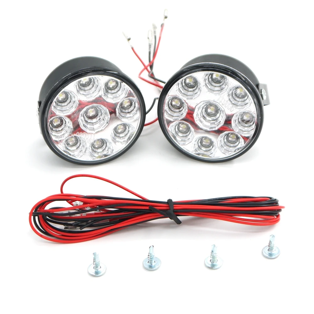 

Eonstime 2PCS 12V White 9W LED Round Day Fog Light Head Lamp Car Auto DRL Driving Daytime Running DRL Car Fog Lamp Headlight