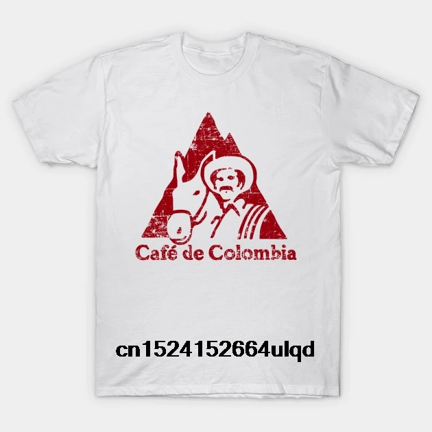 

100% Cotton O-neck Custom Printed Tshirt Men T shirt Cafe de Colombia - grunge design - Colombia Women T-Shirt