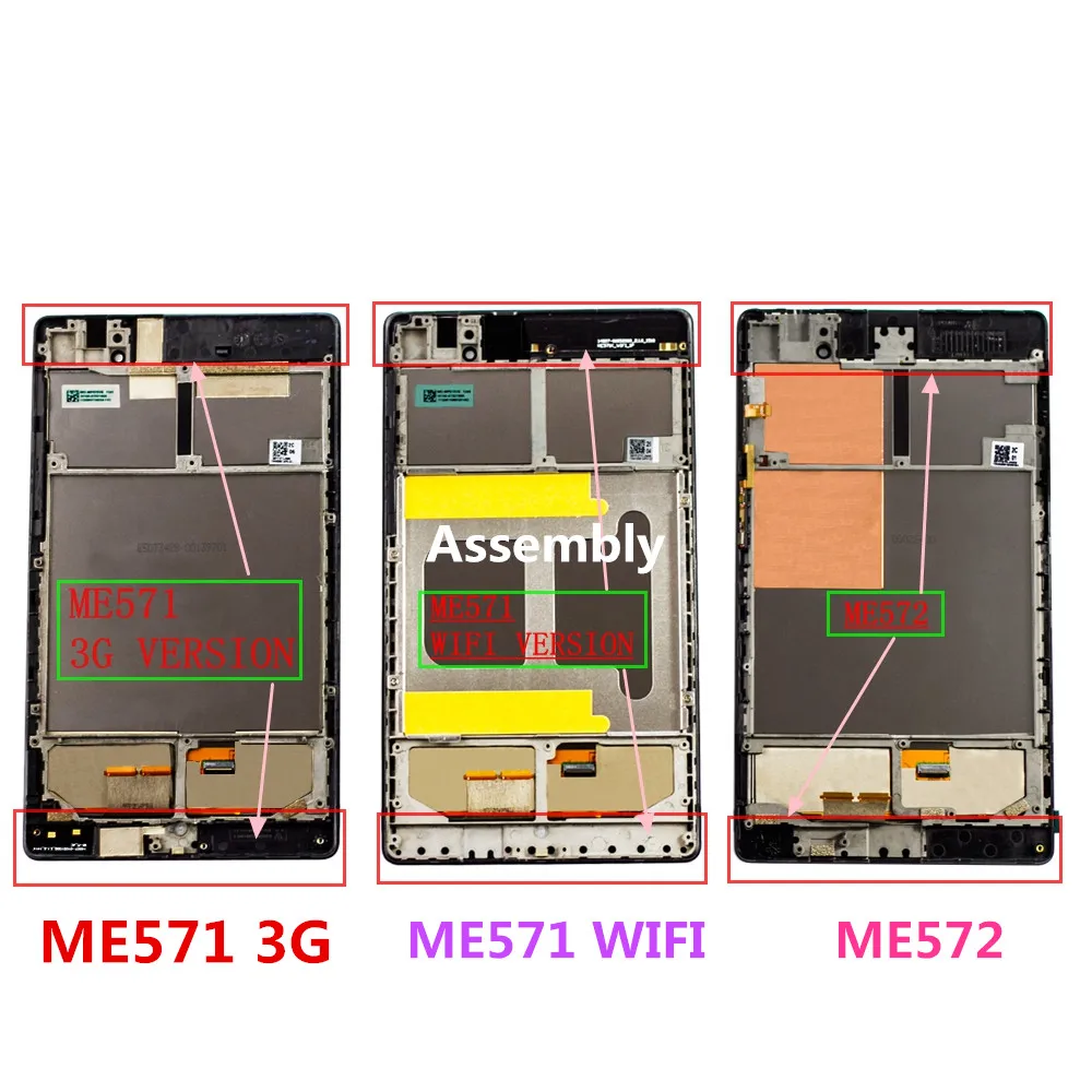 STARDE для Google Nexus 7 2nd ME571 ME571K ME571KL K008 Gen 2013 3g/Wifi жк-дисплей сенсорный экран в сборе с рамкой