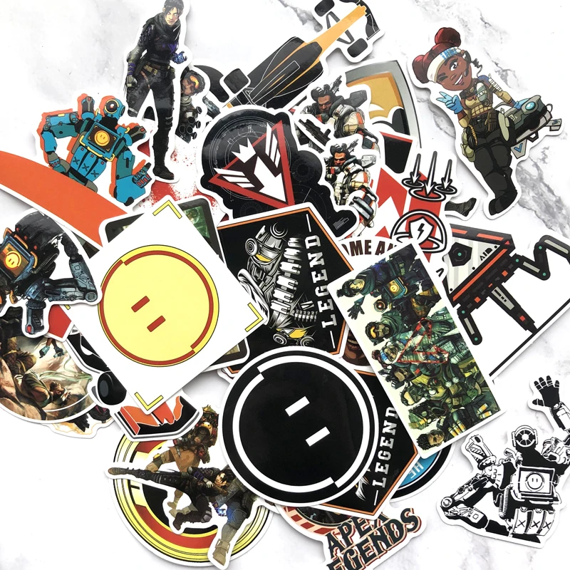 

68pcs/lot Apex Legends Stickers Waterproof PVC Sticker DIY Stickers Decals Kids Toys Cars Laptop Luggage Skateboard Cover Gift