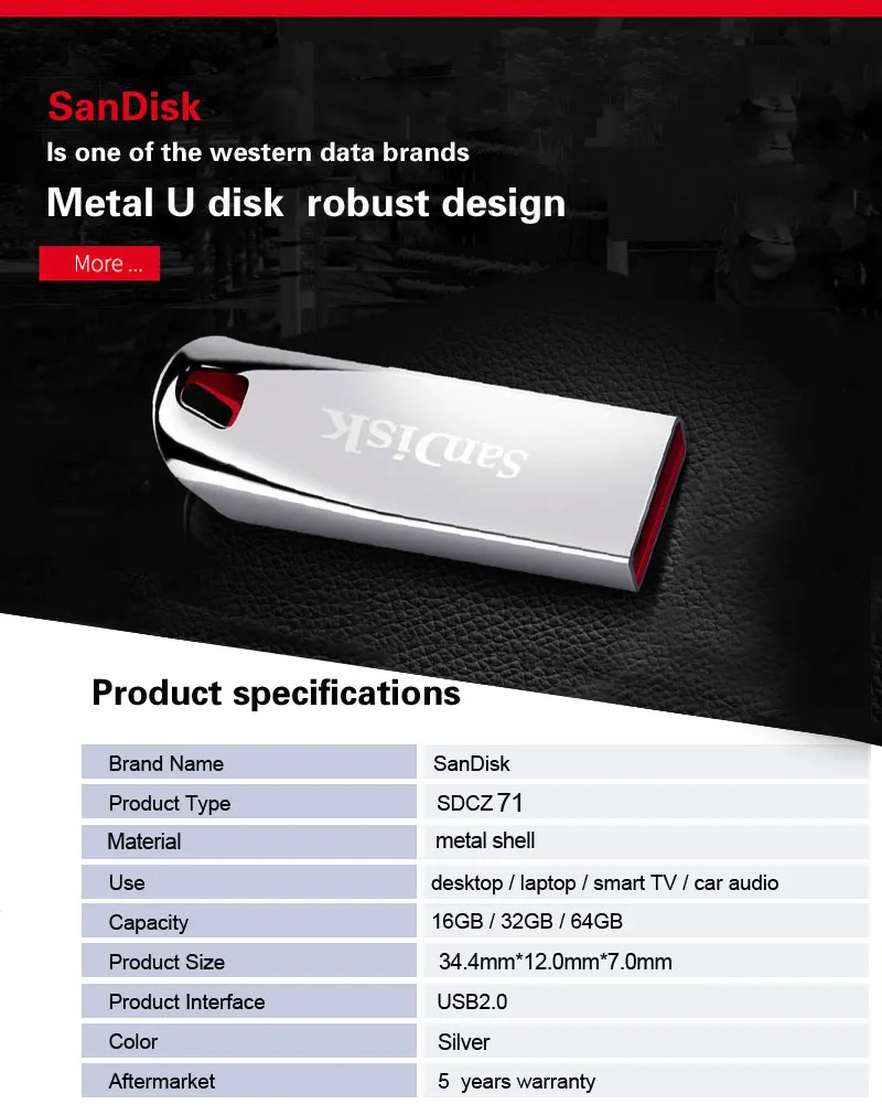 Sandisk USB флэш-накопитель шифрование Мини авто USB флешка 16 ГБ 32 ГБ 64 Гб карта памяти флешки поддержка официальной проверки