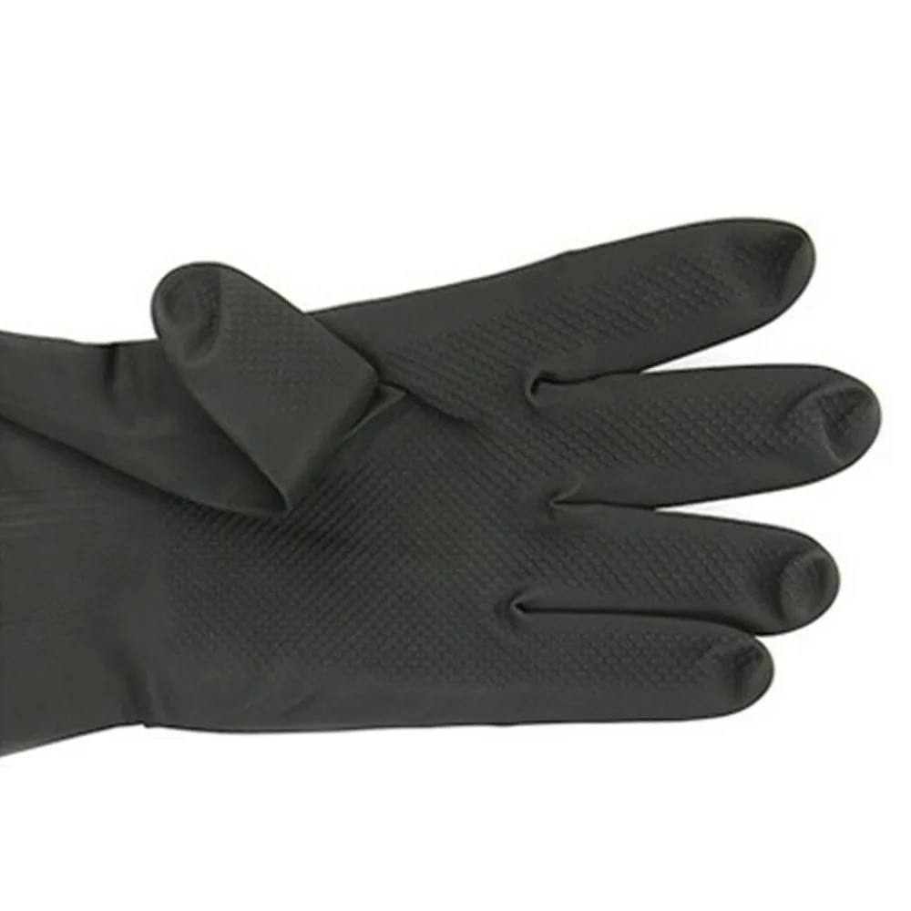 

1 Pair 18mill Acid Alkali Resistant Gloves Rubber Waterproof Thicker Chemical Resistance Anti-skid Latex Long Rubber Gloves