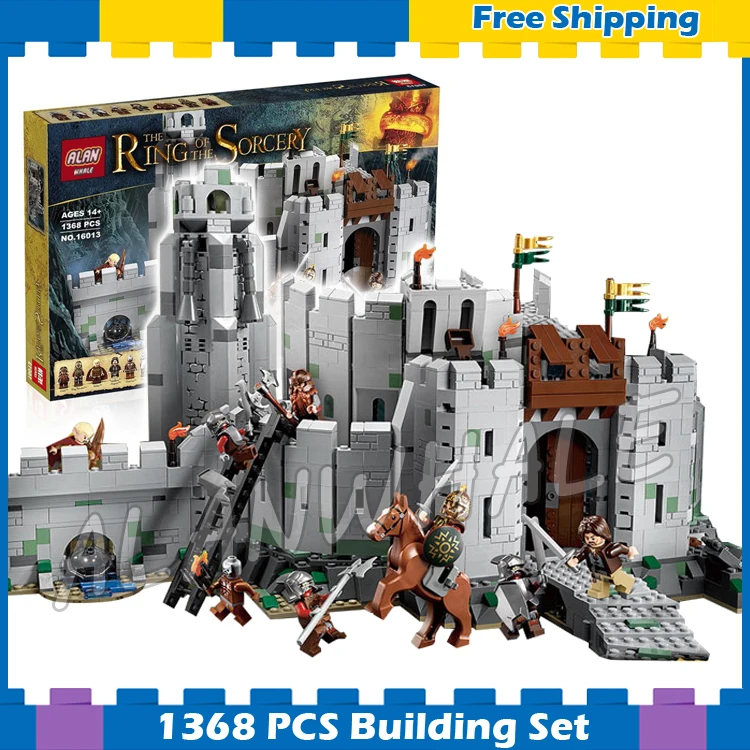 

1368pcs The Lord of the Rings The Battle of Helm's Deep Fortress 16013 Model Building Blocks Gifts sets Compatible with Lego