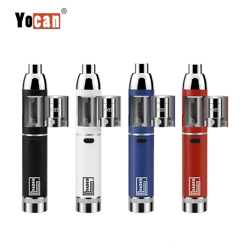 

Yocan Loaded Wax Dab Vape Pen Kit with 1400mAh Battery QUAD & QDC Coil Concentrate Atomzier vs Evolve Plus XL Dry Herb Vaporizer