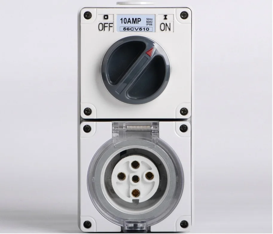 

High Quality SP-56CV510 ip66 Switch and Socket 5P 10A Waterproof Outdoor Socket