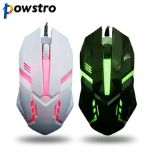 1600 Точек на дюйм Проводная Мышь 4 цвета светодио дный свет Лидер продаж оптическая USB компьютера usb Gamer мышей для ноутбука Настольный Металл Железо