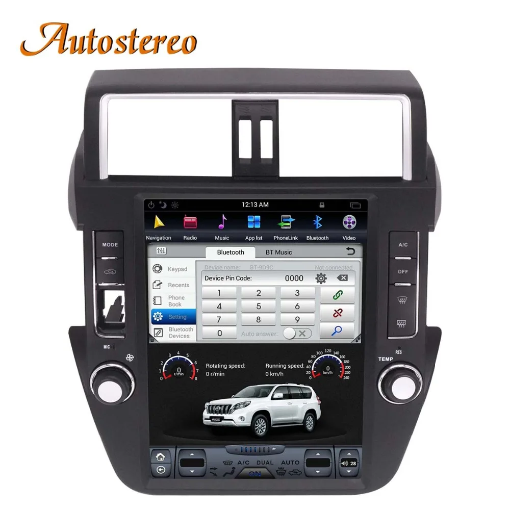 Flash Deal Android 9.0 Tesla style Car GPS Navigation For TOYOTA Land Cruiser Prado 150 2014-2017 headunit multimedia radio tape recorder 5