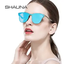 Shauna встроенным объективом Ретро Для женщин Солнцезащитные очки для женщин модные украшения ногтей Для мужчин красный стеклами оттенков UV400