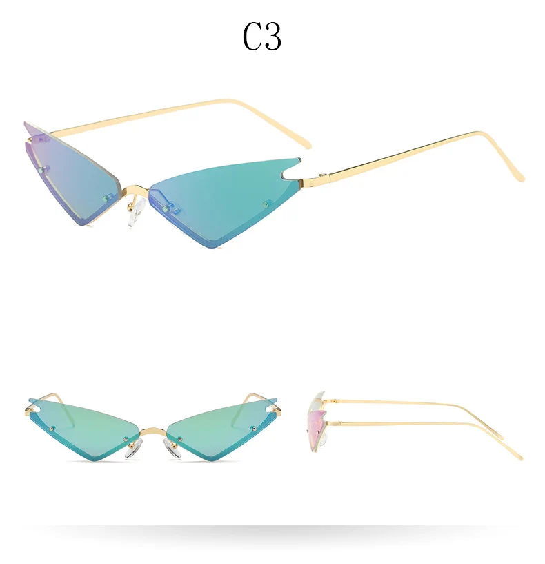 HBK пикантные женские солнцезащитные очки «кошачий глаз» новая стильная модная крутая бейсбольная Треугольники небольшой Размеры оправы для очков в стиле ретро солнечные очки тёмные очки для мальчиков и девочек, UV400