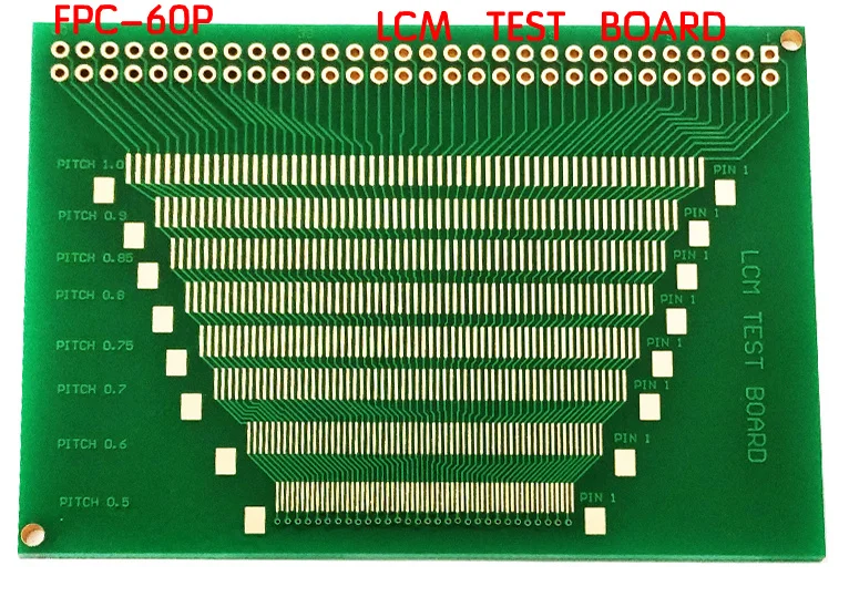 1 шт. 60PIN 0,5-1,0 мм Pin Pitch 2,0-3,5 дюймов TFT lcd SMD для DIP адаптер платы 2,54 pin космический пинборд тестовый модуль FPC PCB