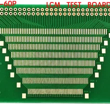 1 шт. 60PIN 0,5-1,0 мм Pin Pitch 2,0-3,5 дюймов TFT lcd SMD для DIP адаптер платы 2,54 pin космический пинборд тестовый модуль FPC PCB