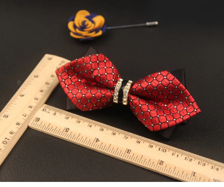 24 цвет новая официальная модельер Для мужчин Bowties для свадьбы wo Для мужчин галстук-бабочка с горный хрусталь Твердые Интимные аксессуары