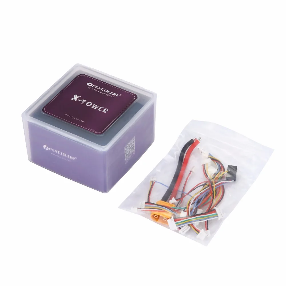 

New arrival X-Tower F4-40A F4 FC and 32 bits 4in1 3-6S 40A ESC dual vibration damping flytower for FPV Drones