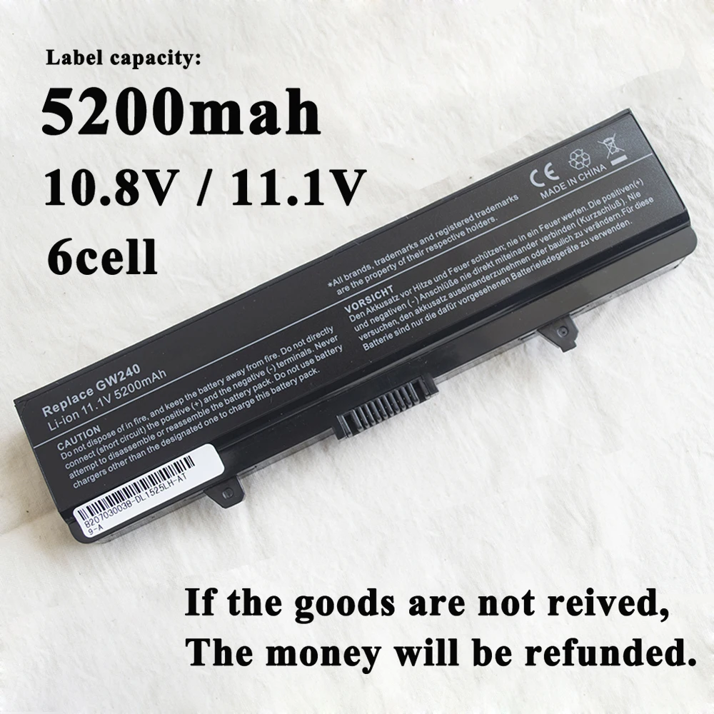 Аккумулятор для ноутбука DELL Vostro D608 HHP XR693 000F972N 11 1-312 J414N M911 0940-312 0844-451 10534-312 0634-312 X284g