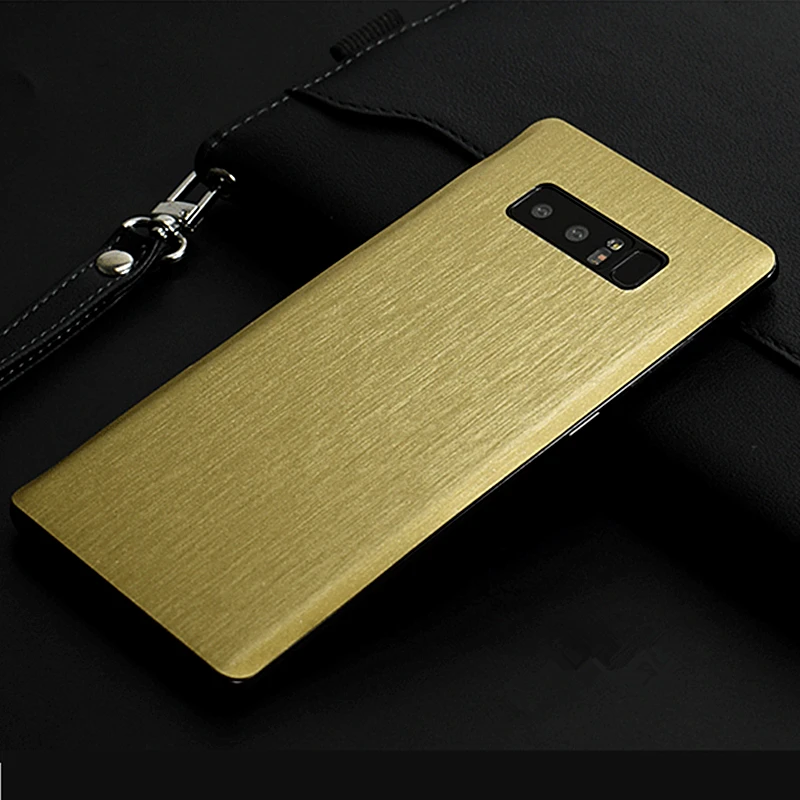 

NEW Wire Drawing membrane Skins Protective Film Wrap Skin Cellphone back paste Protective Sticker For Samsung Galaxy Note 8