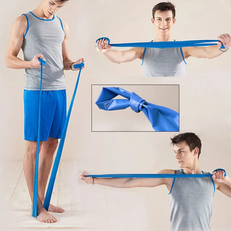 Yoga Stretch Strap Resistance Bands Loop Elastic Gym Exercise Resistance Strap Ankle Bands Resistance Fitness Bands