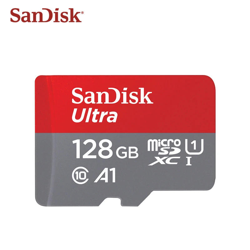 Двойной Флеш-накопитель SanDisk Ultra карты памяти 16 Гб оперативной памяти, 32 Гб встроенной памяти, 64 ГБ 128 100 МБ/с. UHS-I TF Micro sd-карта Class 10 флэш-карты