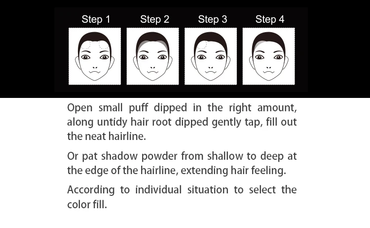 Sevich макияж линия для волос Тени пудра бровей порошок экстракт легко носить макияж аккуратная симметрия линия для волос с зеркальными слоеными волокнами