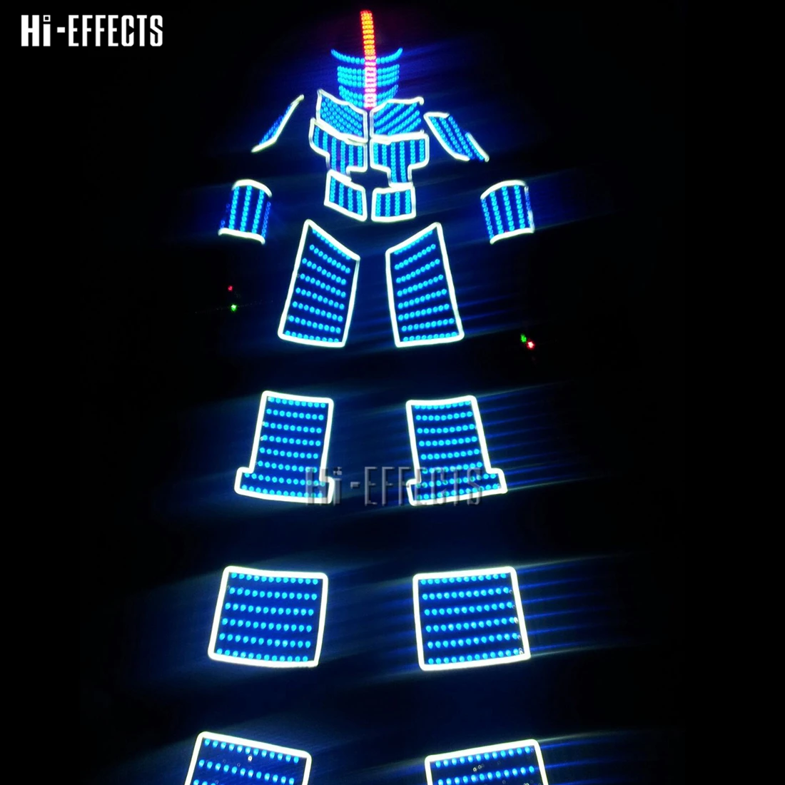 RGB цвет LED растущий робот одежда костюм робота из светодиодов танцевальная для