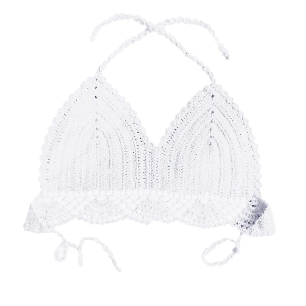 

2019 Models European And American Crochet Knitted Bikini Wrapped Chest Ms Sexy Wild Spa Split Swimsuit Wholesale