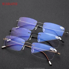 WEARKAPER очки для чтения без оправы, мужские титановые очки для пожилых женщин, очки для дальнозоркости, бескаркасные Безвинтовые очки 1,0-3,0