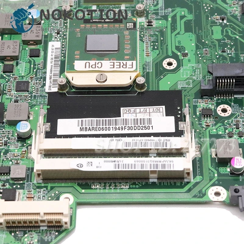 Reviews  NOKOTION For Acer ASPIRE 4530 laptop motherboard DA0Z05MB6F0 MBARE06001 MB.ARE06.001 MCP77MH-A2 910