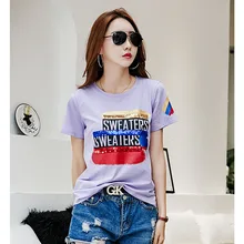 GGRIGHT Camisetas Mujer Verano футболка женская летняя футболка женская одежда корейская свободная повседневная женская футболка, топ, большие размеры