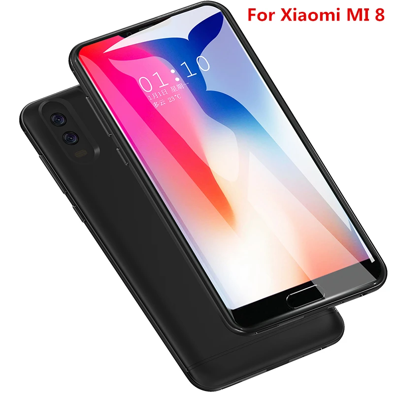 6000 мАч для Xiaomi Mi 8 батарея зарядное устройство чехол внешний смарт-Капа батарея Крышка банк питания для Xiaomi Mi 8 батарея зарядное устройство чехол