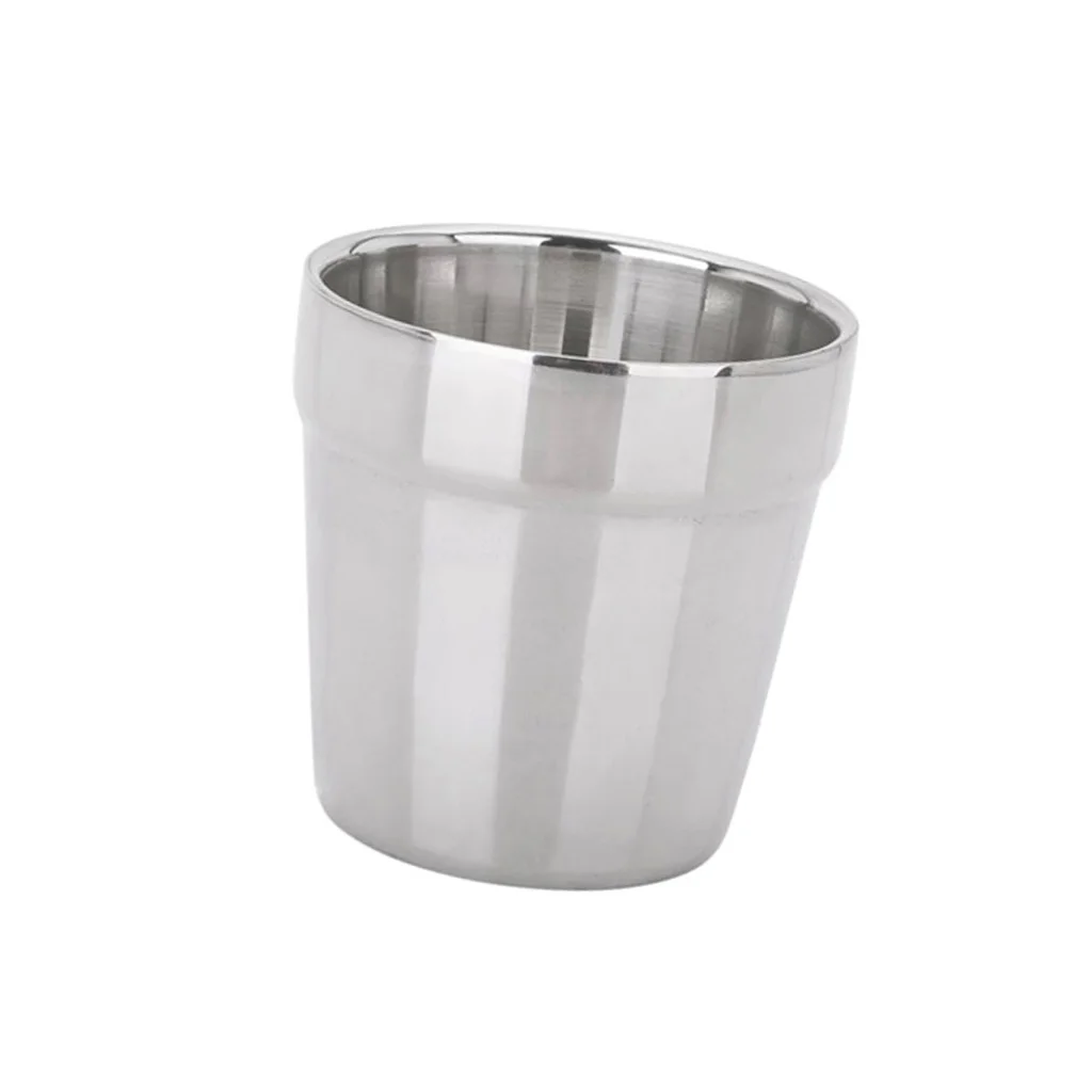 MagiDeal Stainless Steel Pint Cups Water Tumbler Cup Great for Kid Toddler Baby Sanitary Double Wall Mini Travel Cup Drinkware