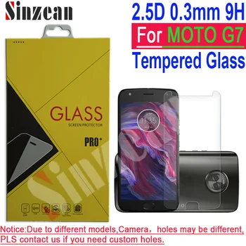 

100pcs For MOTO G7 Power Clear tempered glass For MOTO G7 Play screen protector Film 0.3mm 2.5D 9H