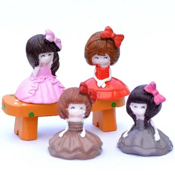 

Mini Princess Miniature Fairy Garden Decoration Houses Craft Micro Landscaping Decor Home Decoration DIY Accessories