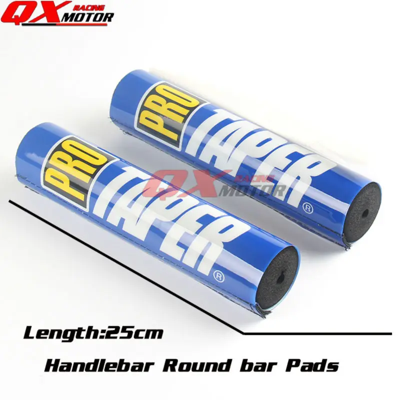 Cross Bar Pad 7/8" Handlebars 10" 250mm Blue For YZ YZF WR Motocross Motorcycle Enduro Renthal