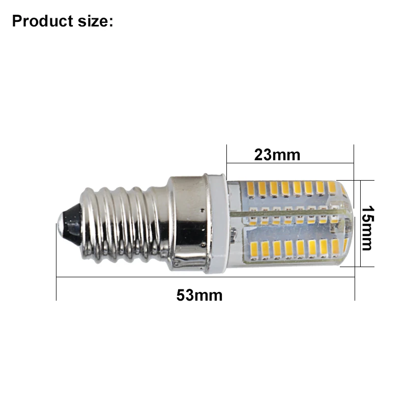 E14 led silicone corn light 7